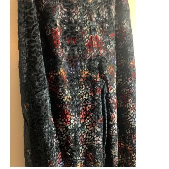 Kachel by Anthropologie Women's Size 4 Velvet Burnout Wide Leg Print Pants NWT - Picture 6 of 10